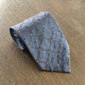 Beautiful Hugo Boss Navy Embossed/Texture Tie